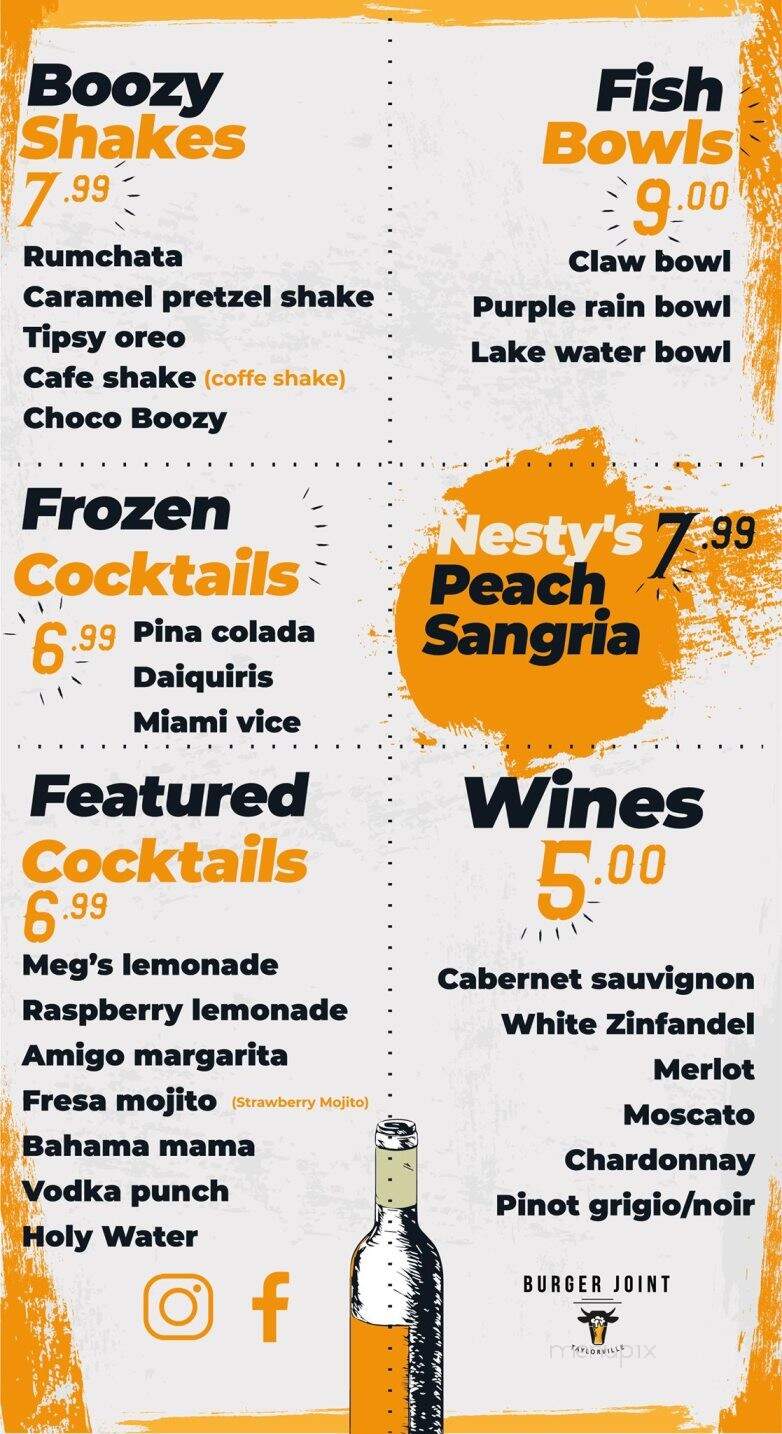 Nesty's Burger Joint - Taylorville, IL menu_pic