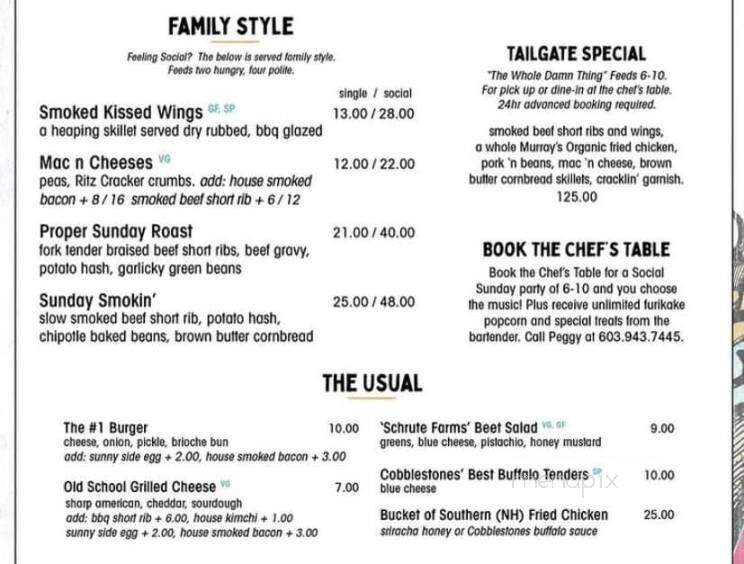 Stones Social - Nashua, NH menu_pic