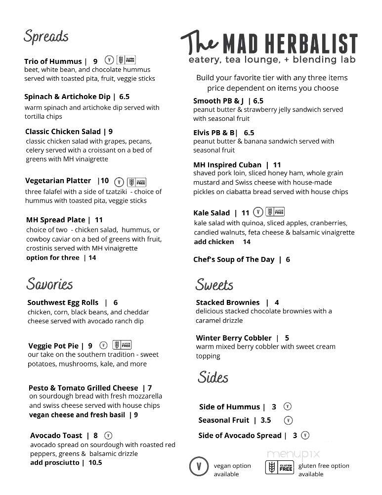 The Mad Herbalist - Clarksville, TN menu_pic