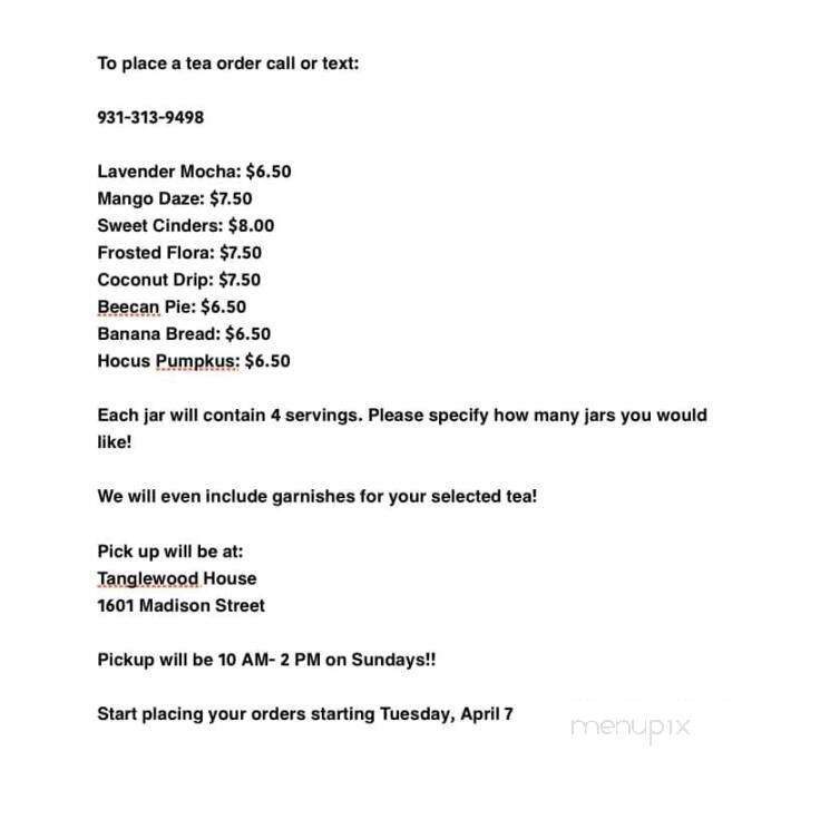 The Mad Herbalist - Clarksville, TN menu_pic