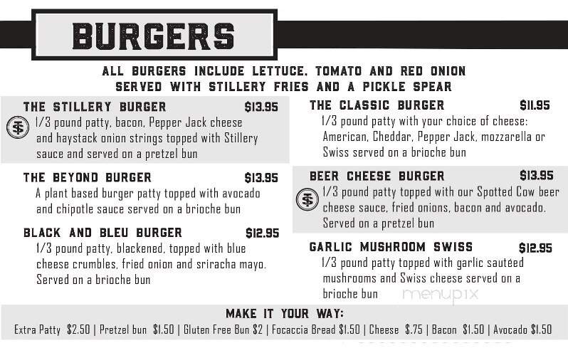 The Stillery - Richfield, WI menu_pic