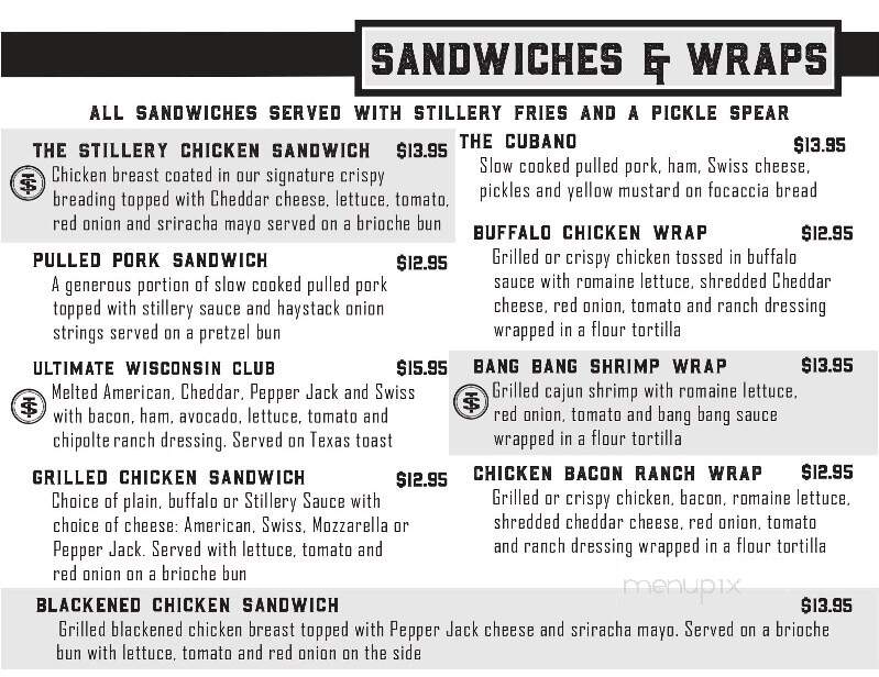 The Stillery - Richfield, WI menu_pic
