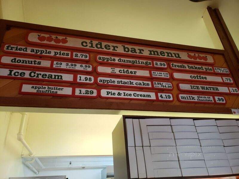 Apple Barn Cider Mill & General Store - Sevierville, TN menu_pic