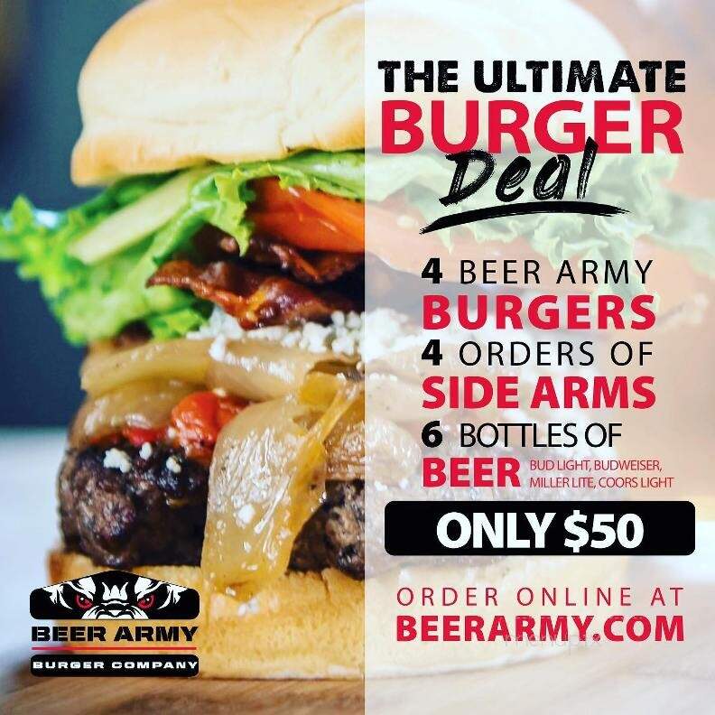 Beer Army Burger Company - New Bern, NC menu_pic