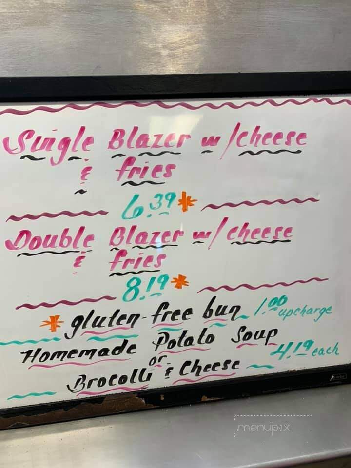 Menu of Blazers Restaurant in Gardner, KS 66030