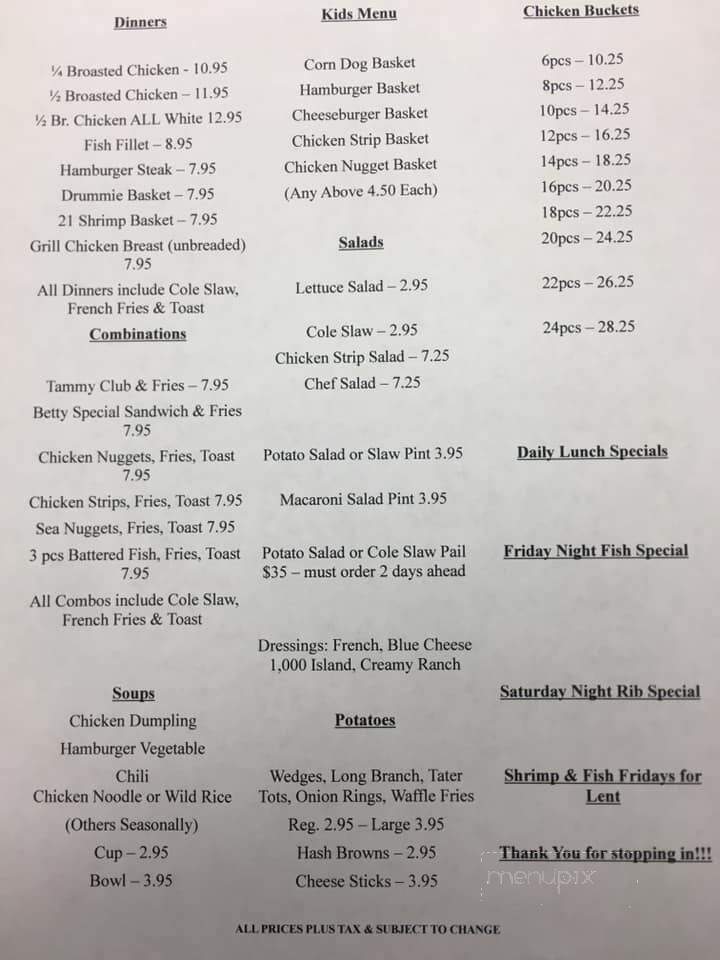 Broaster - Bird Island, MN menu_pic