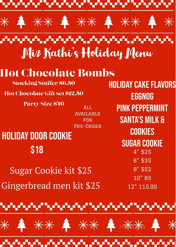 Miz Kathi's Sweetery - Wildwood, FL menu_pic