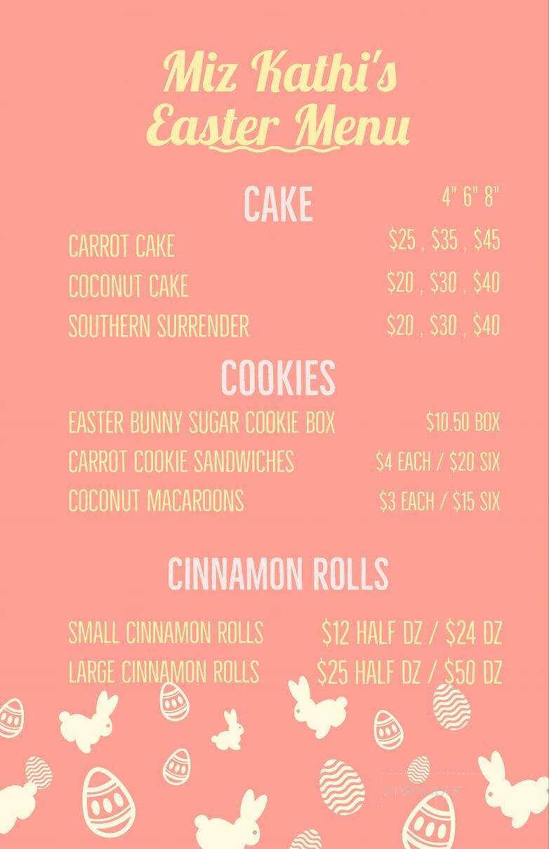 Miz Kathi's Sweetery - Wildwood, FL menu_pic