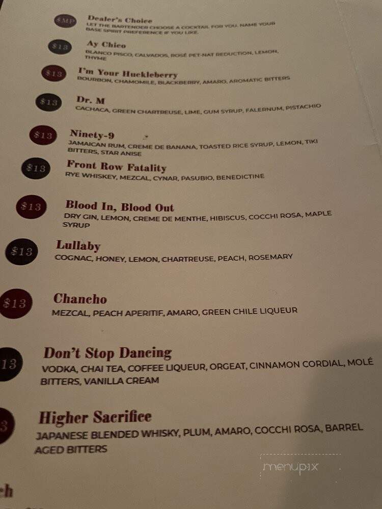Chapel Tavern - Reno, NV menu_pic