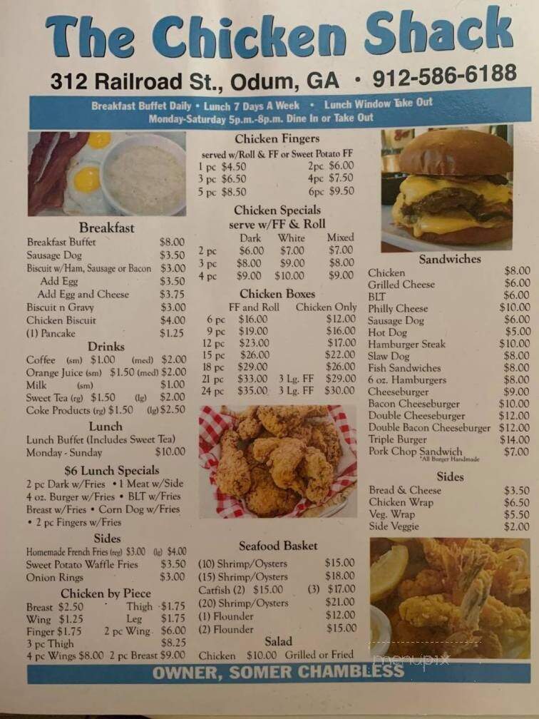 Chicken Shack Restaurant - Odum, GA