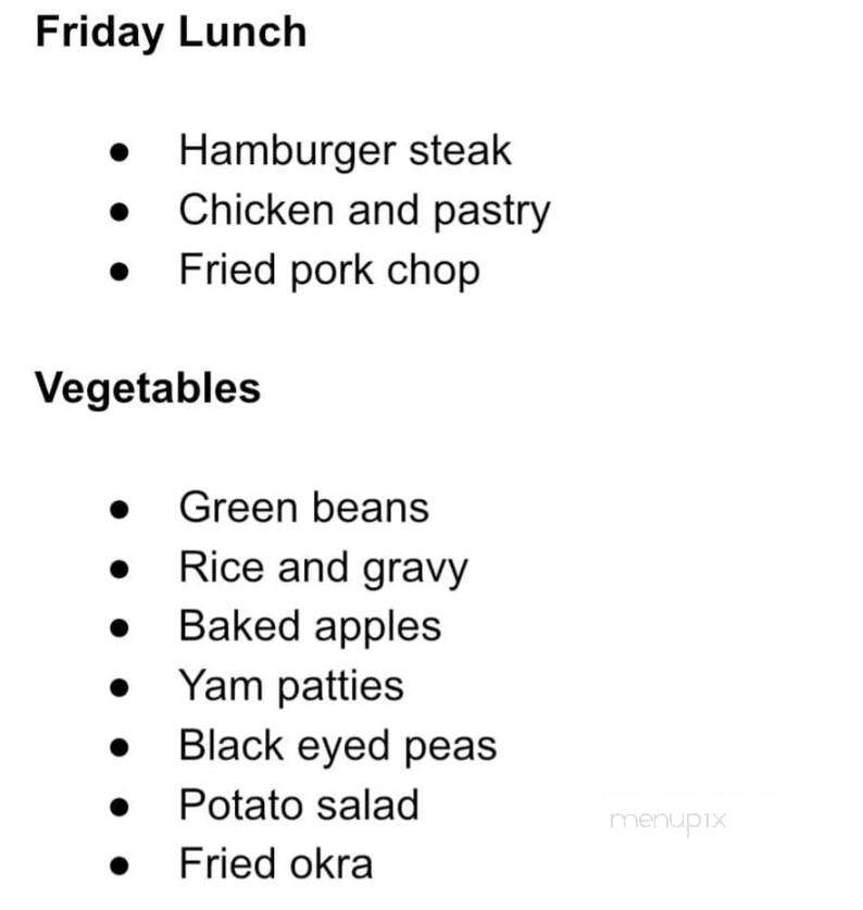 Dale's Seafood - Whiteville, NC menu_pic
