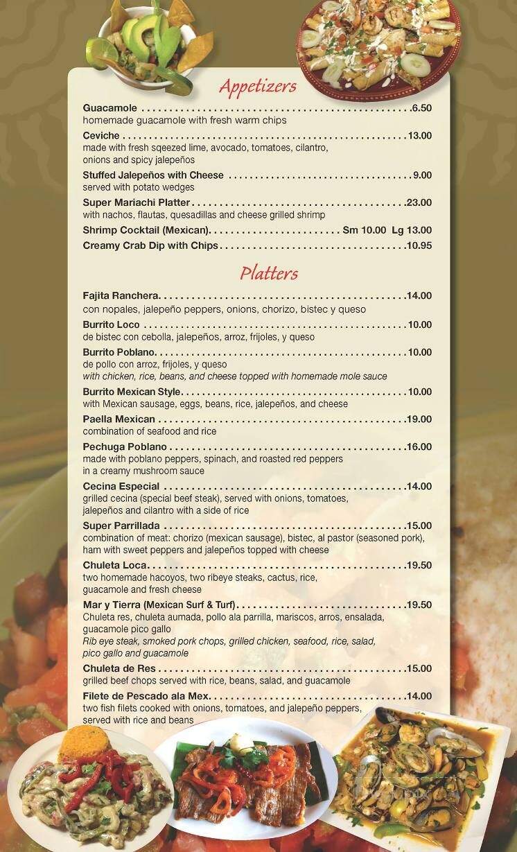 El Mariachi Loco - Hammonton, NJ menu_pic