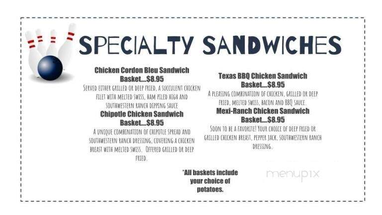 Ledgeview Lanes - Fond Du Lac, WI menu_pic