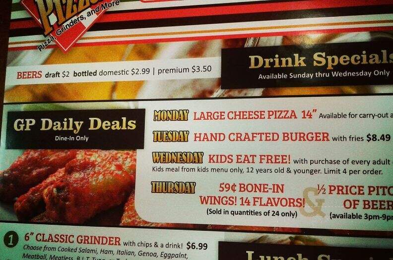 Giant Pizza of Putnam - Putnam, CT menu_pic