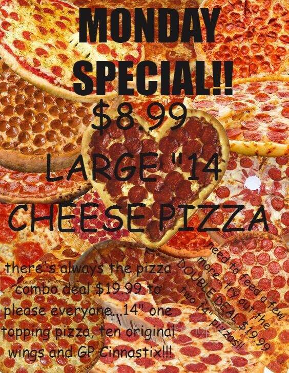 Giant Pizza of Putnam - Putnam, CT menu_pic