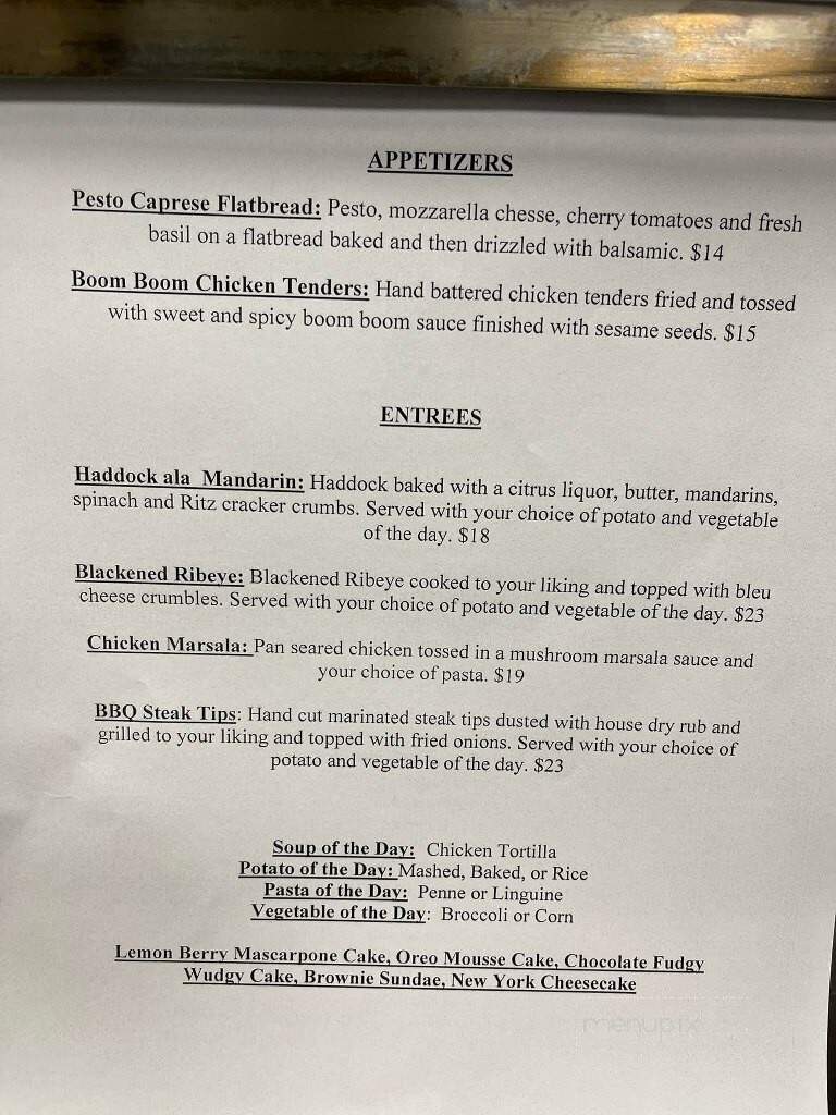 Grille on Main - Douglas, MA menu_pic