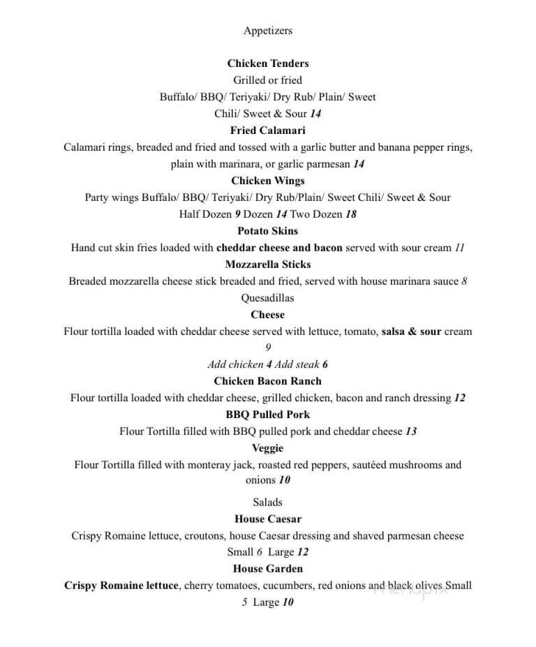 Grille on Main - Douglas, MA menu_pic