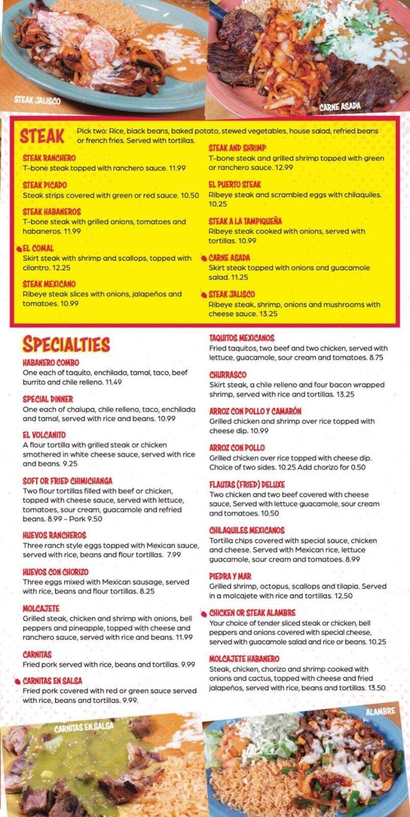 Habaneros Mexican Grill - Carthage, MO menu_pic