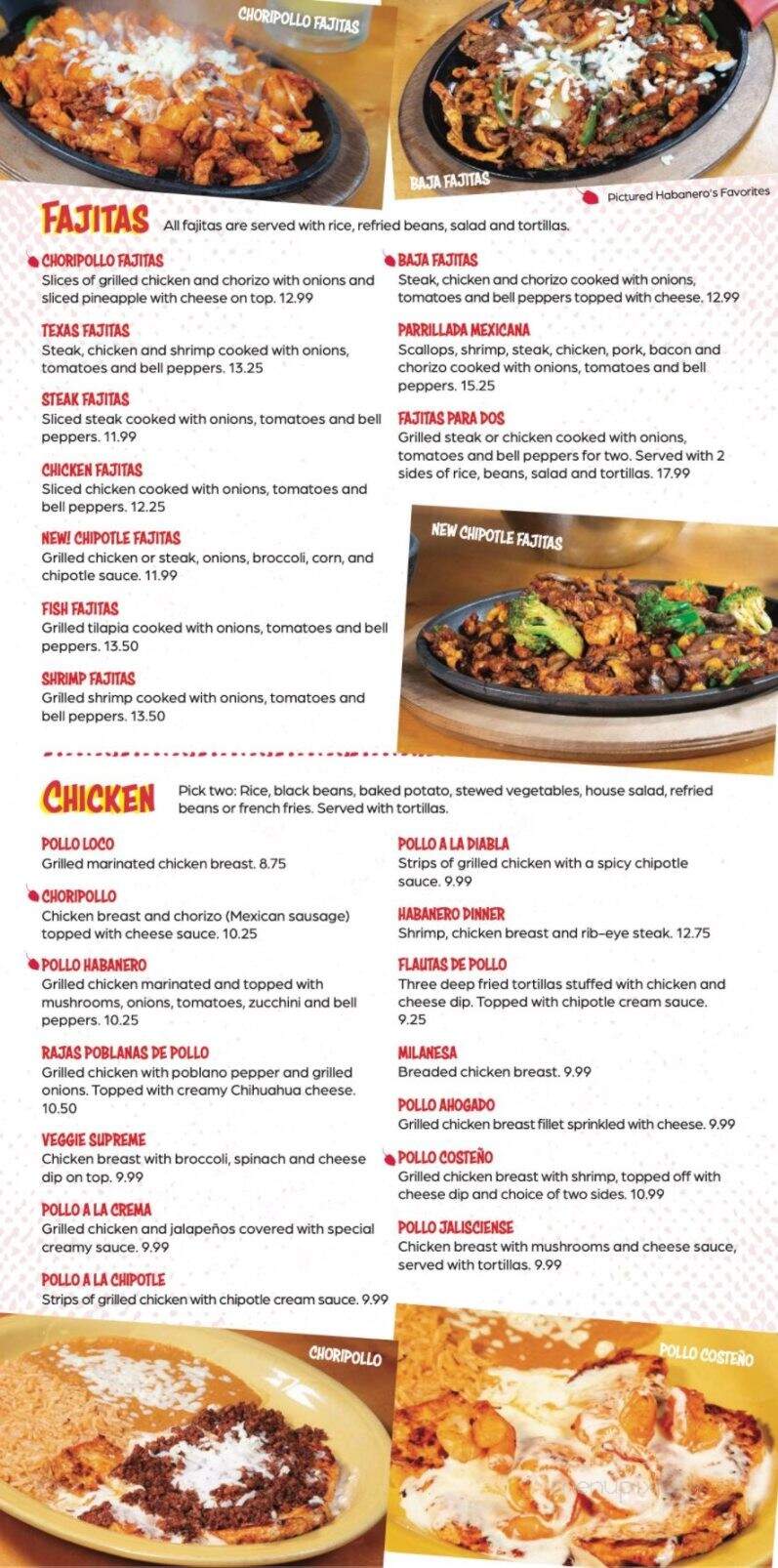 Habaneros Mexican Grill - Carthage, MO menu_pic