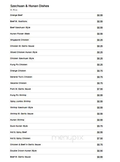 Hot Wok - Sylvester, GA menu_pic
