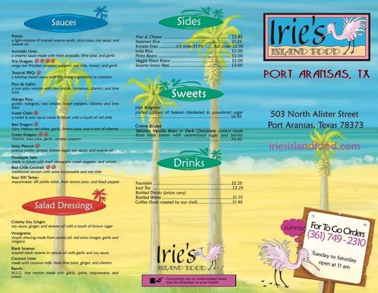 Irie's Island Food - Port Aransas, TX