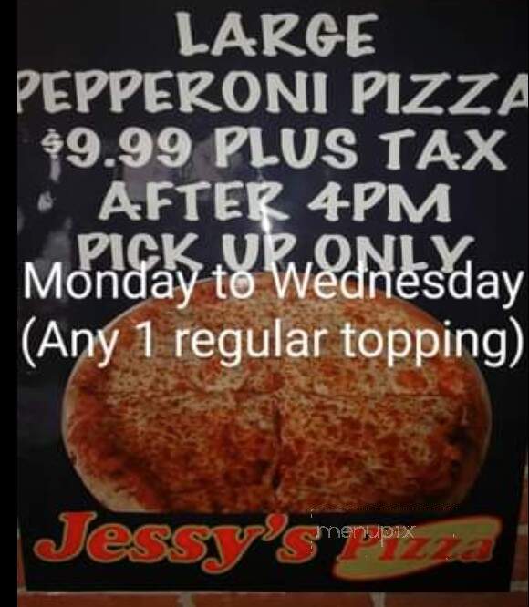 Jessy's Pizza - Bridgewater, NS menu_pic