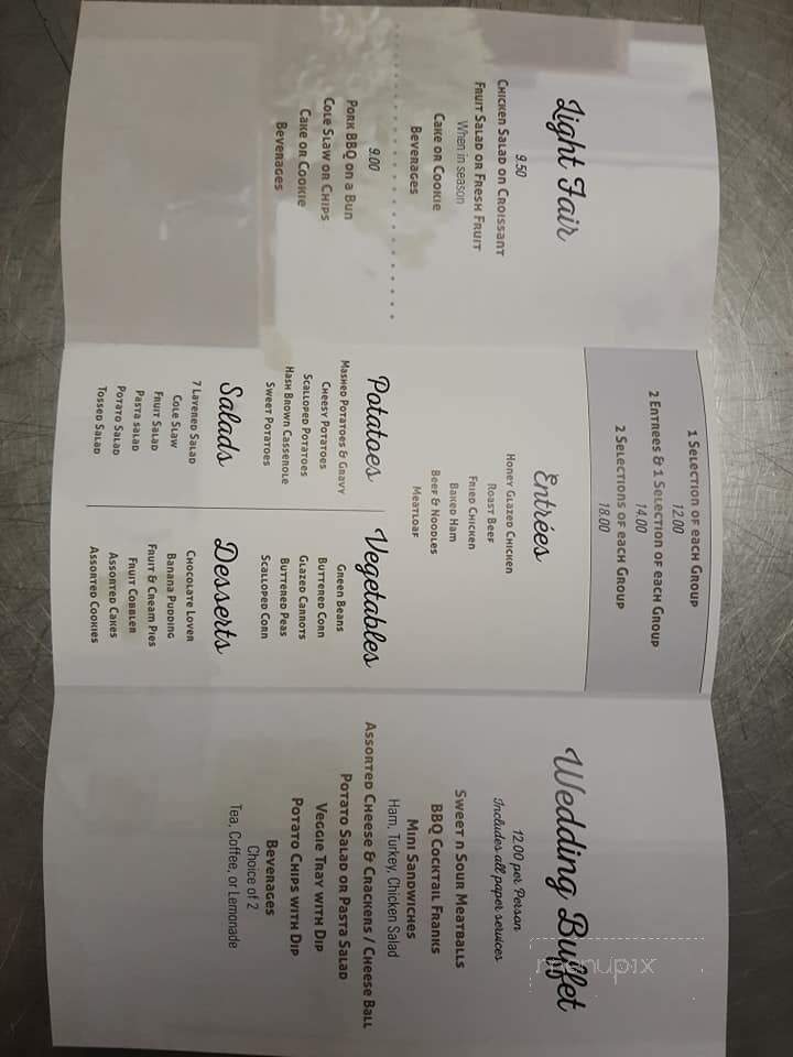 Judy's Kitchen - Cerro Gordo, IL menu_pic