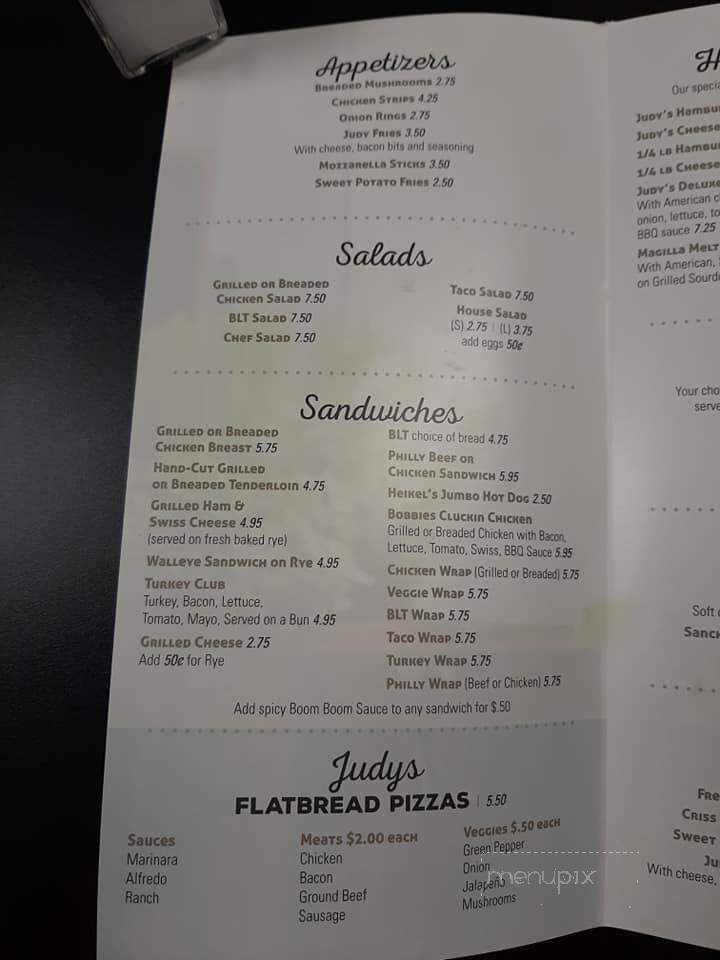 Judy's Kitchen - Cerro Gordo, IL menu_pic