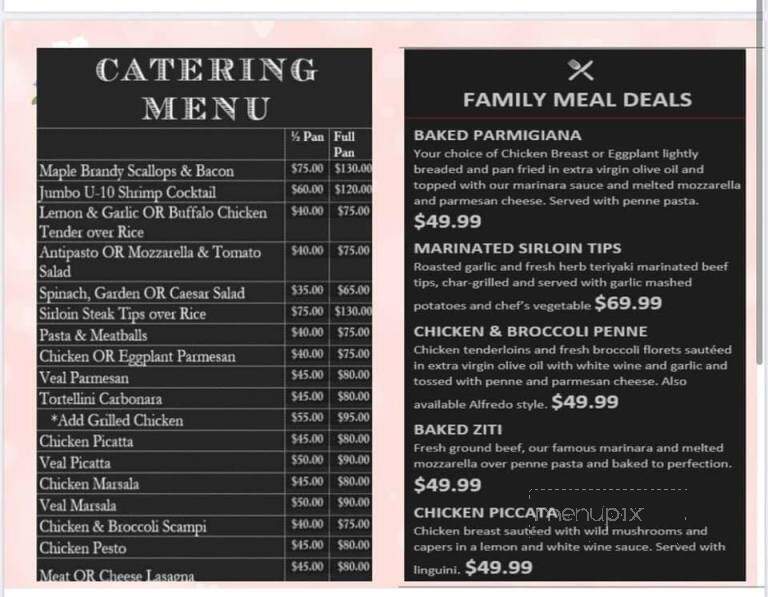 Mia Regazza - Abington, MA menu_pic
