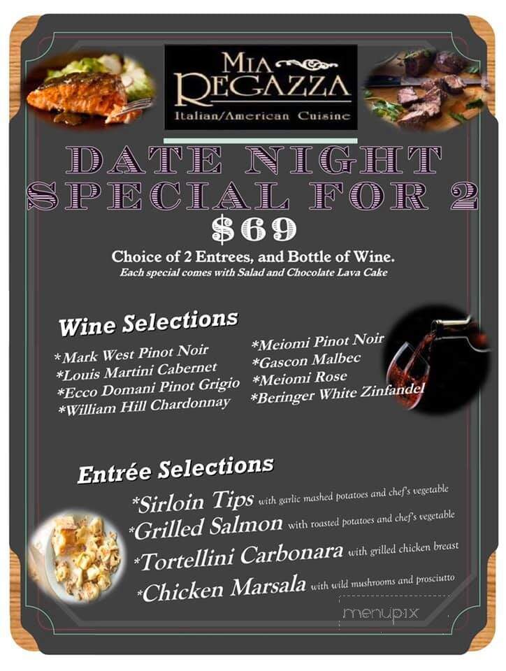 Mia Regazza - Abington, MA menu_pic