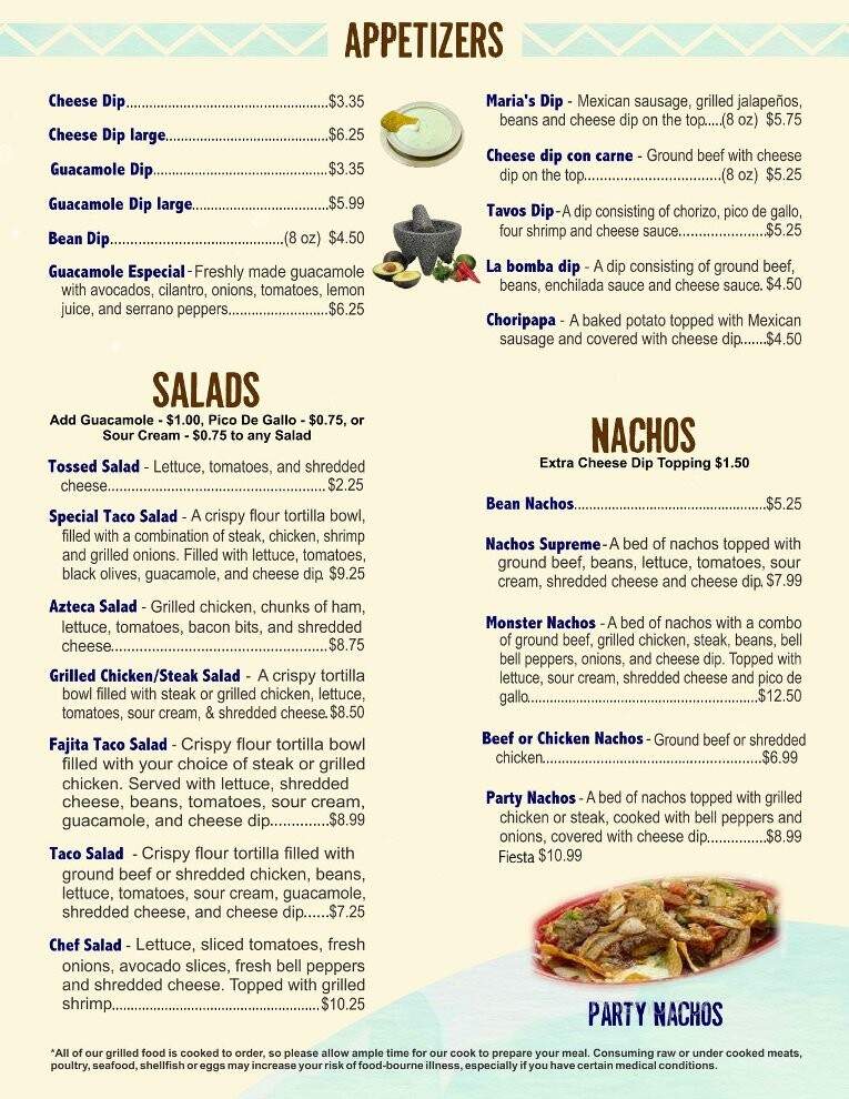 Mi Pueblito - Huntingdon, TN menu_pic