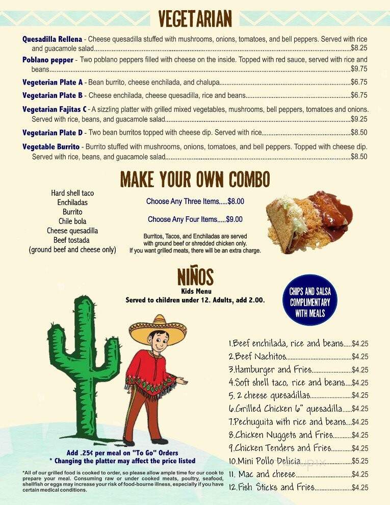 Mi Pueblito - Huntingdon, TN menu_pic