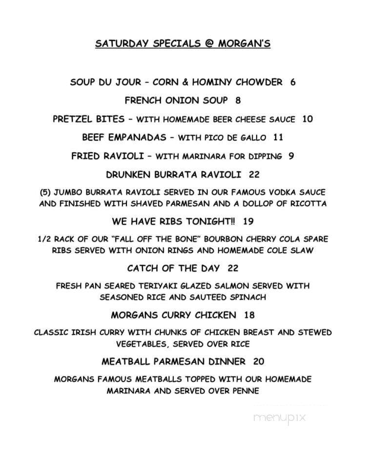 Morgans Publick House - Tappan, NY menu_pic