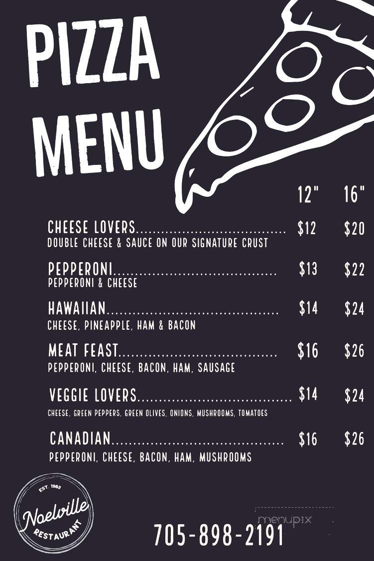 Noelville Restaurant - Noelville, ON menu_pic