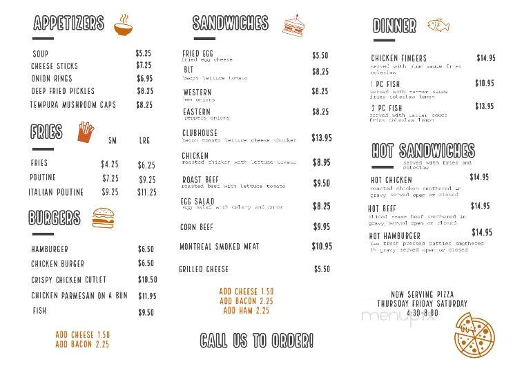 Noelville Restaurant - Noelville, ON menu_pic