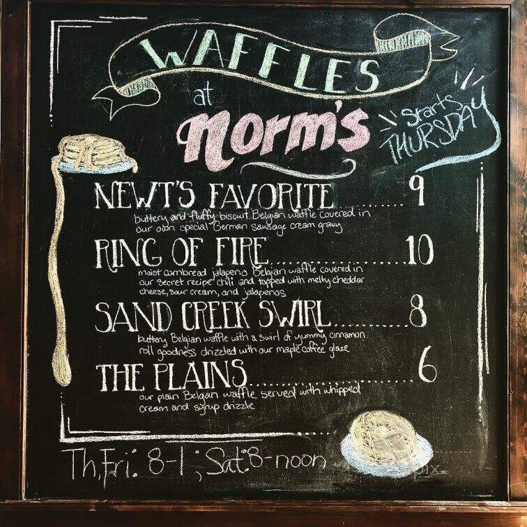 Norm's Coffee Bar - Newton, KS menu_pic