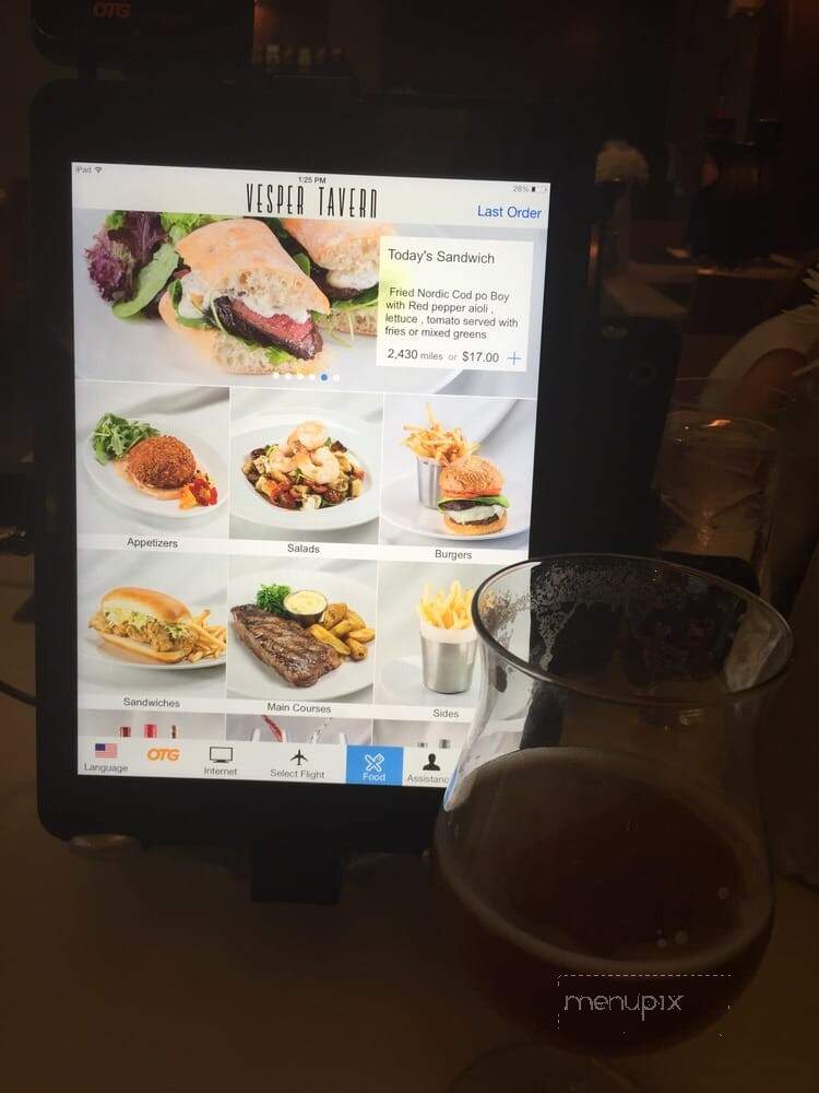 Vesper Tavern - Newark, NJ menu_pic