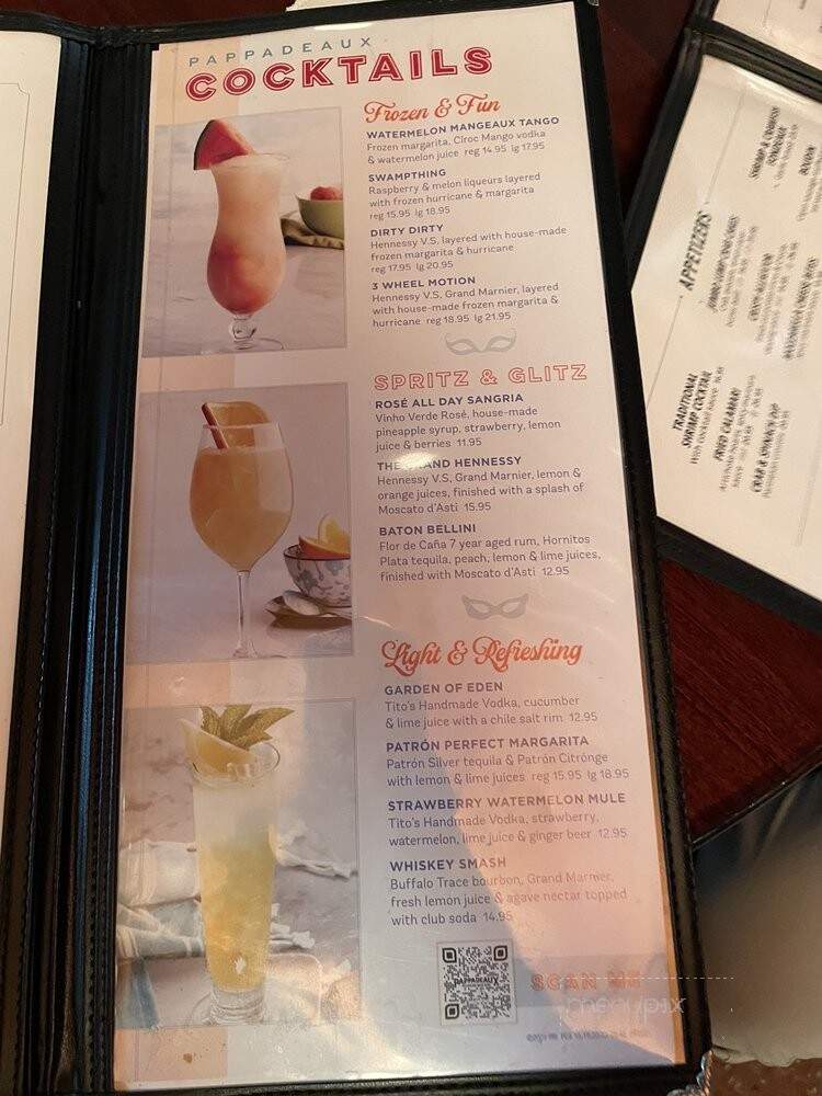 Pappadeaux Seafood Kitchen - Phoenix, AZ menu_pic