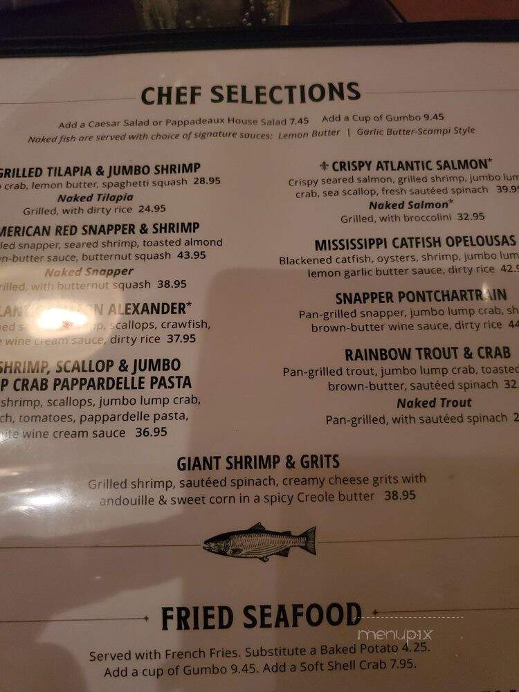 Pappadeaux Seafood Kitchen - Phoenix, AZ menu_pic