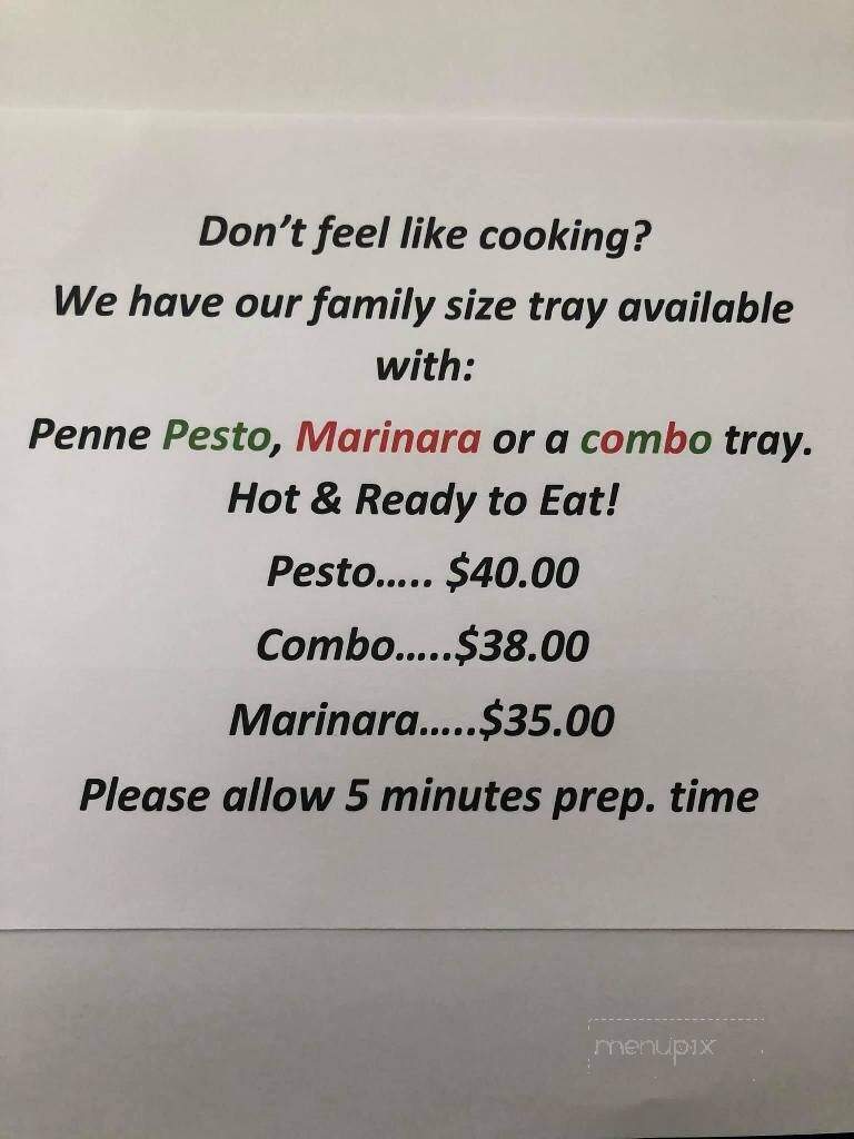 Pasta King - Cotati, CA menu_pic
