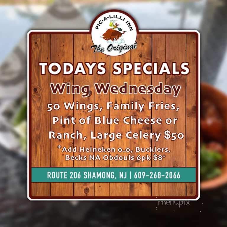 Pic-A-Lilli Inn Takeout - Shamong, NJ menu_pic