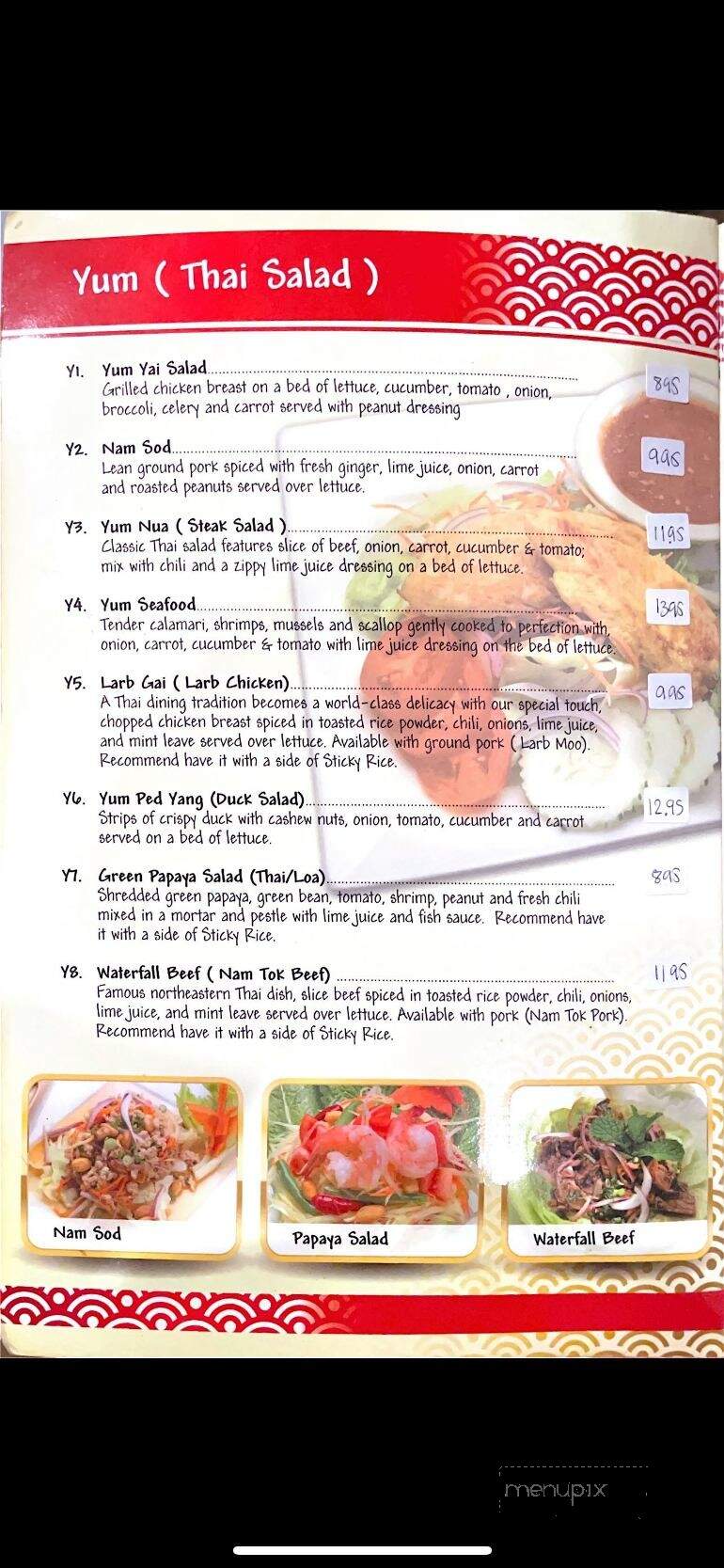 Tom Yum Thai & Sushi - Dunedin, FL menu_pic