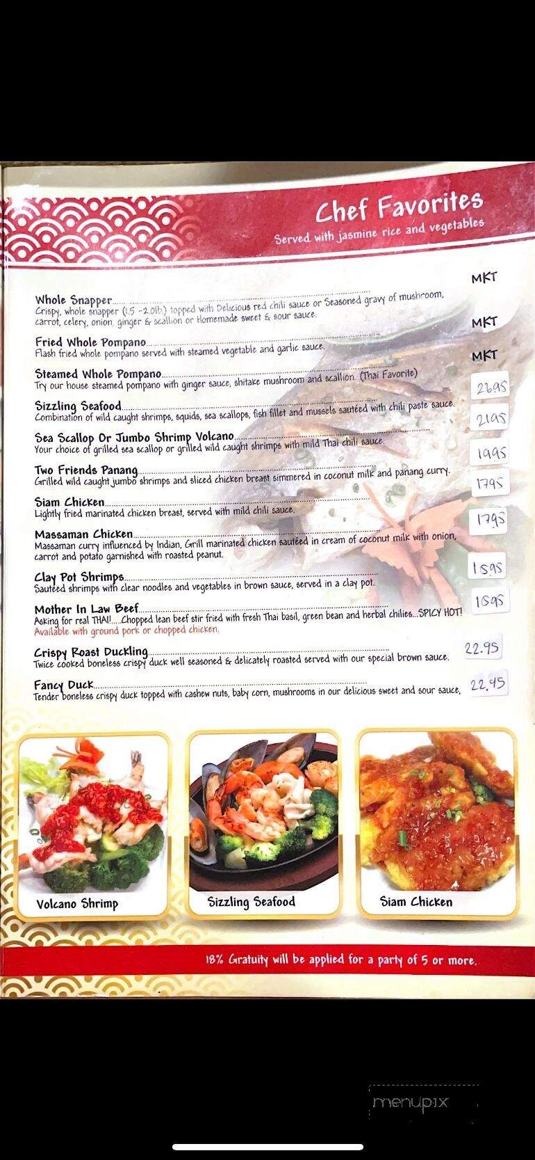 Tom Yum Thai & Sushi - Dunedin, FL menu_pic