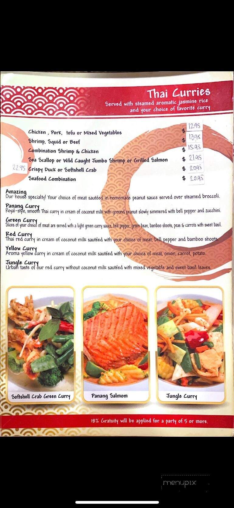 Tom Yum Thai & Sushi - Dunedin, FL menu_pic