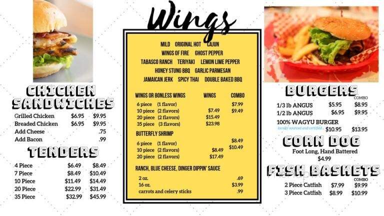 Wing Dinger's - Mineola, TX menu_pic