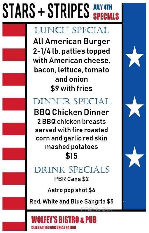 Wolfey's Bistro and Pub - Elyria, OH menu_pic