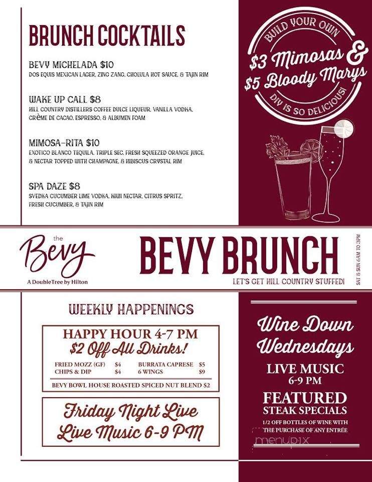 The Bevy - Boerne, TX menu_pic