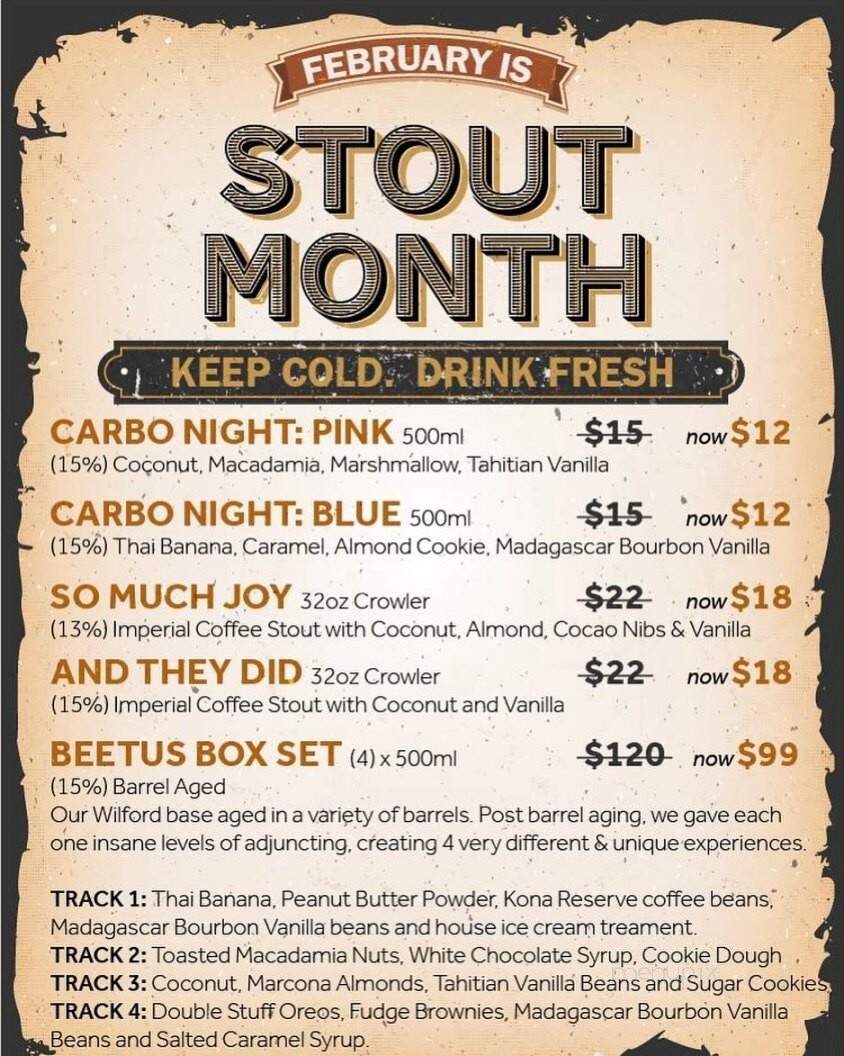 FourScore Beer Co. - Gettysburg, PA menu_pic