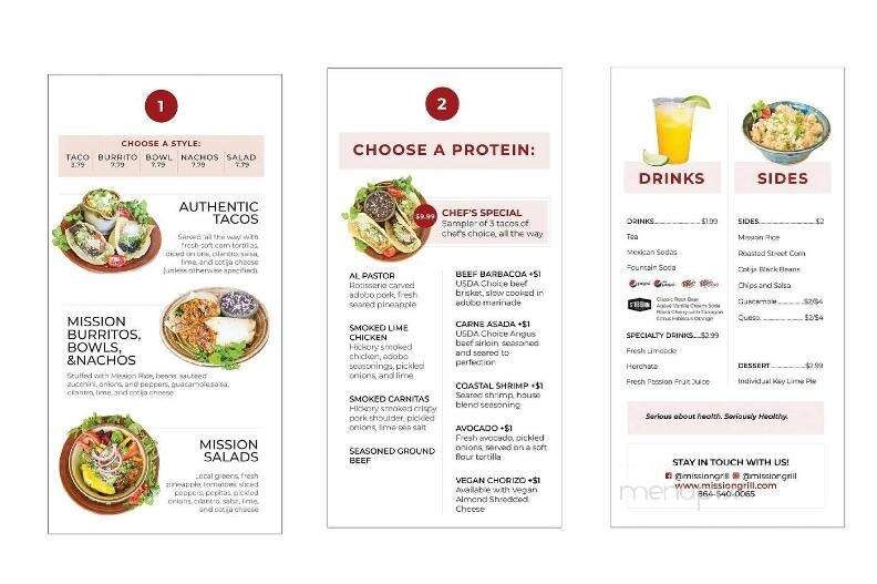 Mission Grill - Anderson, SC menu_pic