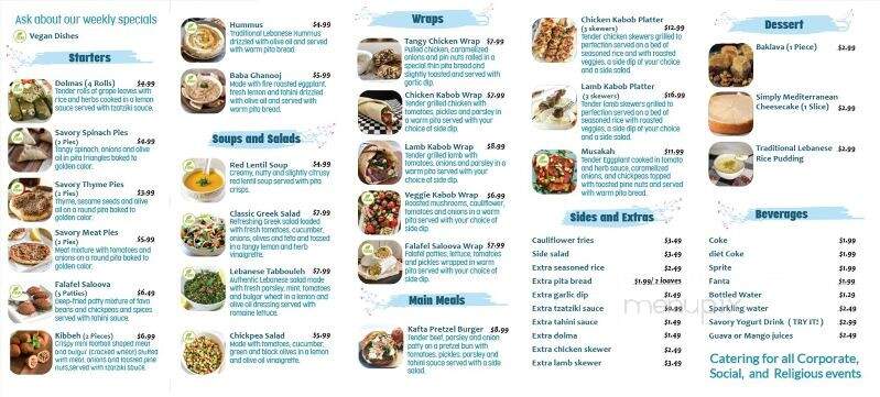 Simply Mediterranean - Louisville, KY menu_pic